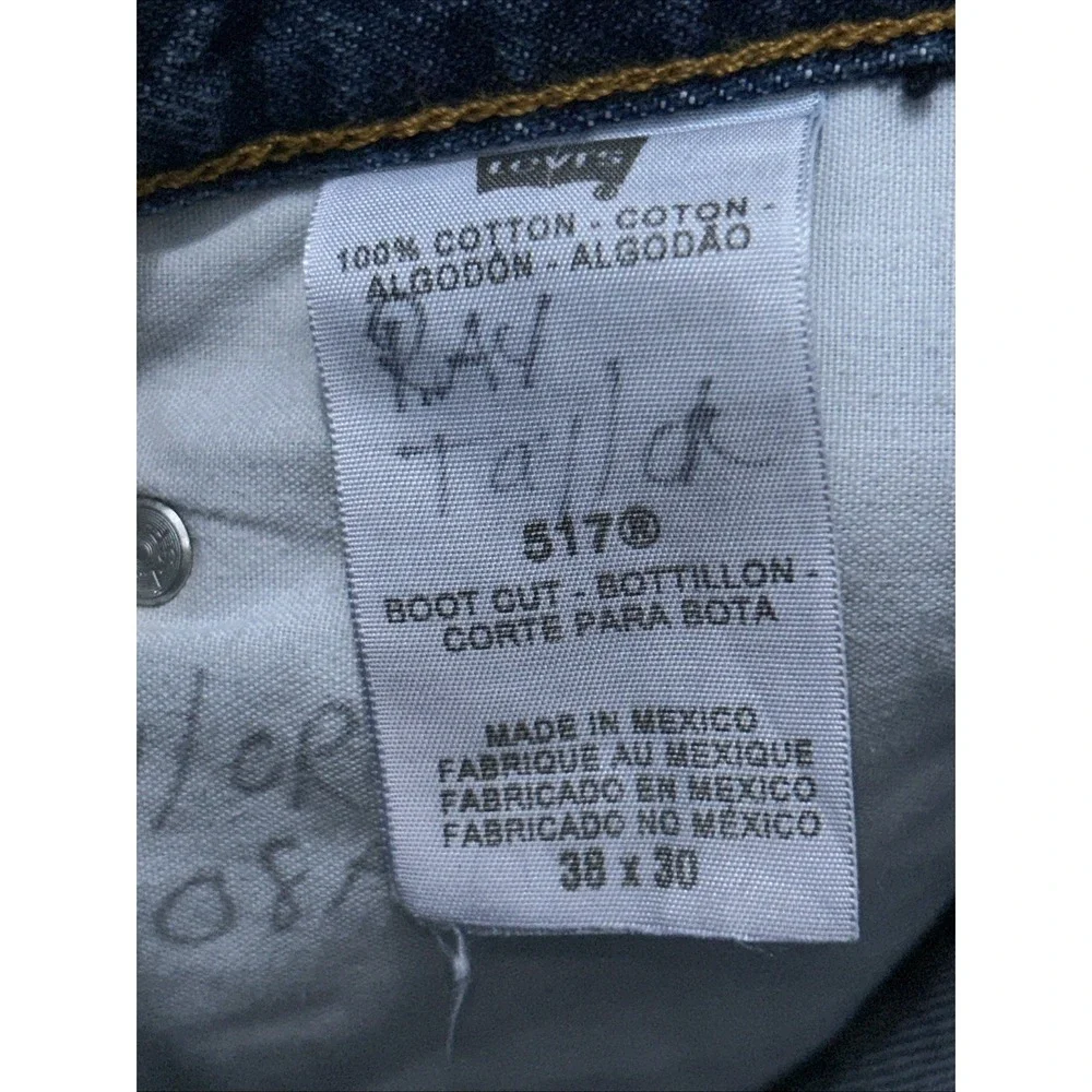 Levi's Men's 38x30 517 Bootcut Blue Jeans Zip Fly Medium Wash #9527